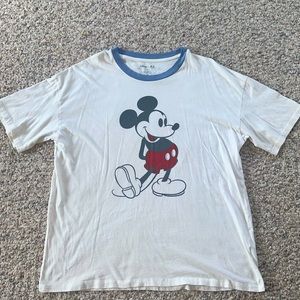 American Eagle, oversized Mickey Mouse Tee, size L, white